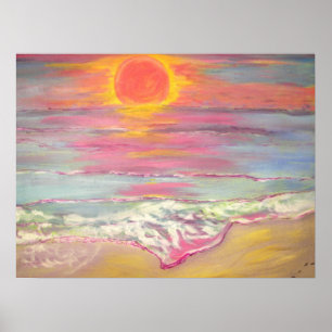 Cape San Blas Sunset Beach Poster