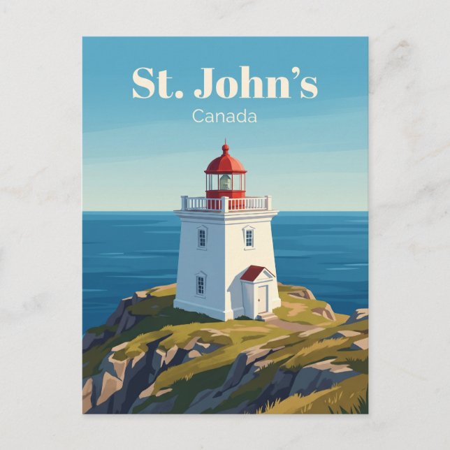 Cape Spear Leuchtturm Kanada Postkarte (Vorderseite)