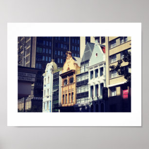 Cape Town Architecture Street View Poster