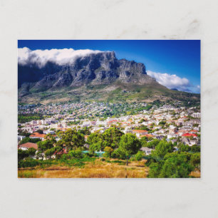 Cape Town City Table Mountain Postkarte