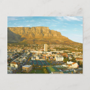 Cape Town Cityscape mit Tafelberg Postkarte
