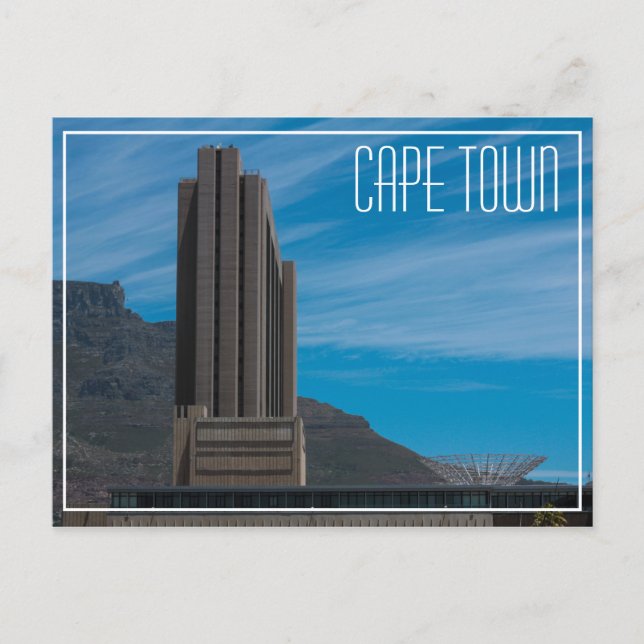Cape Town Cityscape Table Mountain Südafrika Postkarte (Vorderseite)