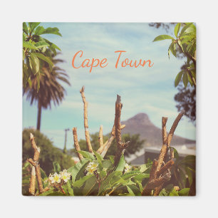 Cape Town Lion's Head Frangipani Magnet