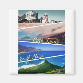 Cape Town Lion's Head Landscape Collage Magnet