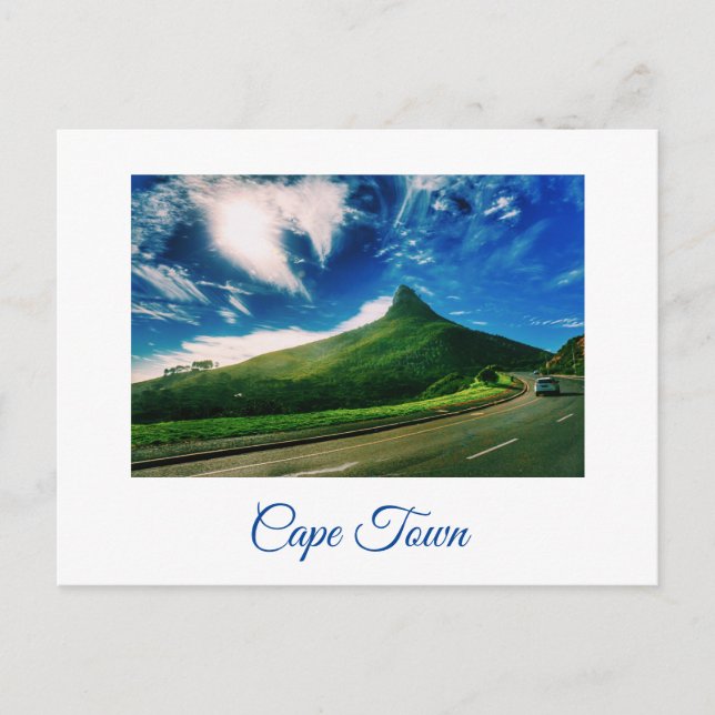Cape Town Lion's Head Landschaft Postkarte (Vorderseite)