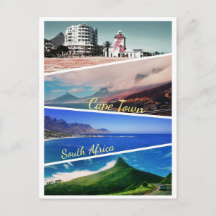 Cape Town Lion's Head South Africa Collage Postkarte