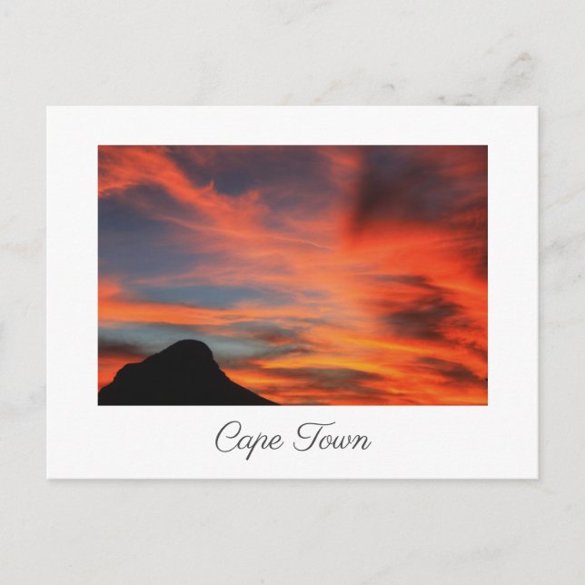 Cape Town Lion's Head Sunset View Postkarte (Vorderseite)