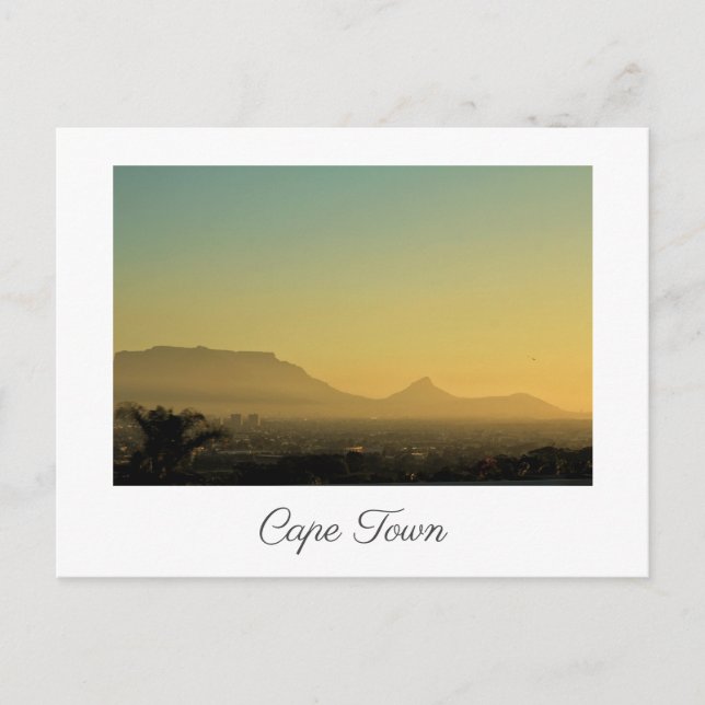 Cape Town Lion's Head Sunset View Postkarte (Vorderseite)