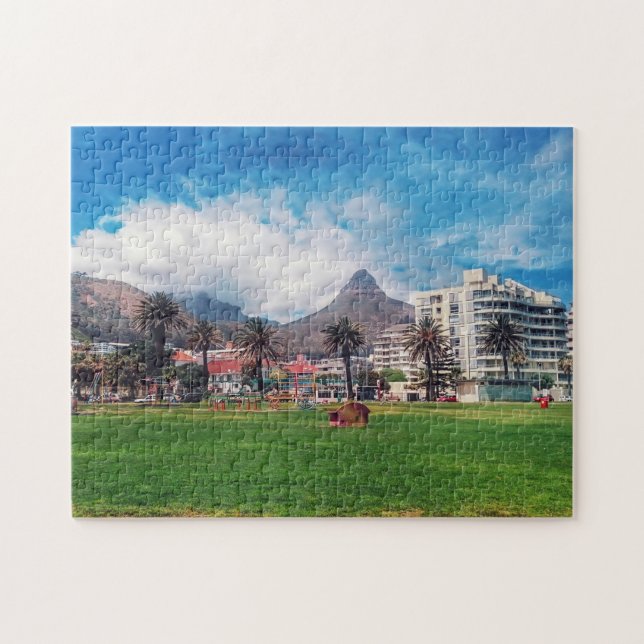 Cape Town Sea Point Lion's Head View Puzzle (Horizontal)