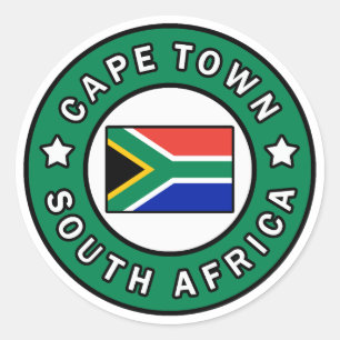 Cape Town Südafrika Runder Aufkleber