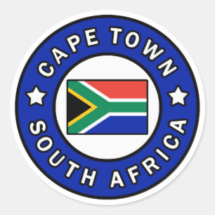 Cape Town Südafrika Runder Aufkleber