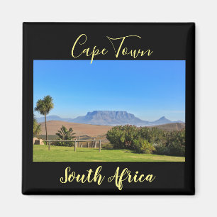 Cape Town-Tabellen-Mountain View Gras-Magnet Magnet