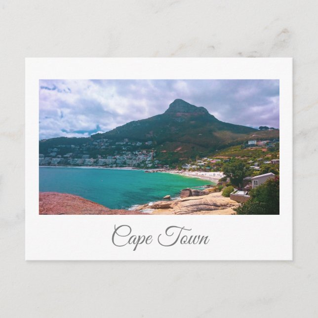Cape Town Table Mountain Camps Bay Ocean Postkarte (Vorderseite)