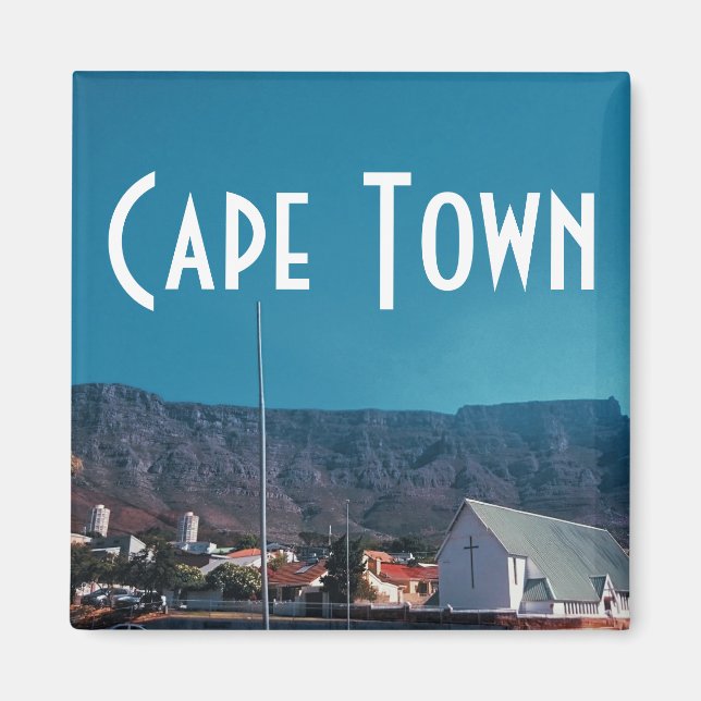 Cape Town Table Mountain Citycape Magnet (Vorne)