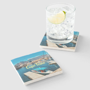 Cape Town Table Mountain Hafen V&A Wasserfront Steinuntersetzer