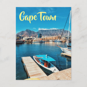 Cape Town Table Mountain Hafen Wasserzeichensenans Postkarte