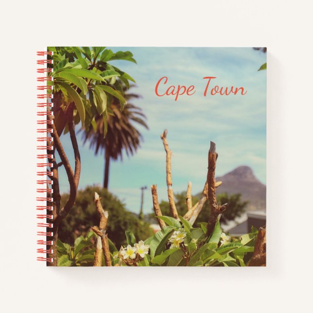 Cape Town Table Mountain Lion's Head Notebook Notizbuch (Vorderseite)