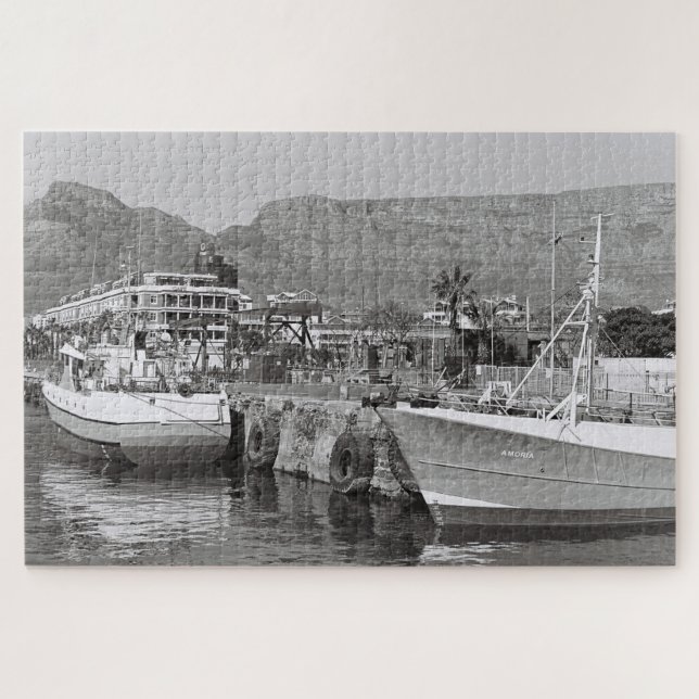 Cape Town Waterfront Mountain Südafrika Puzzle (Horizontal)