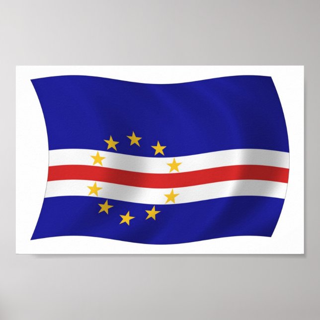 Cape Verde Flag Poster Print (Vorne)