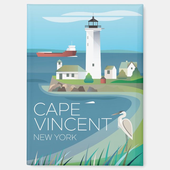 Cape Vincent, New York Kühlschrank Magnet (Vorderseite)