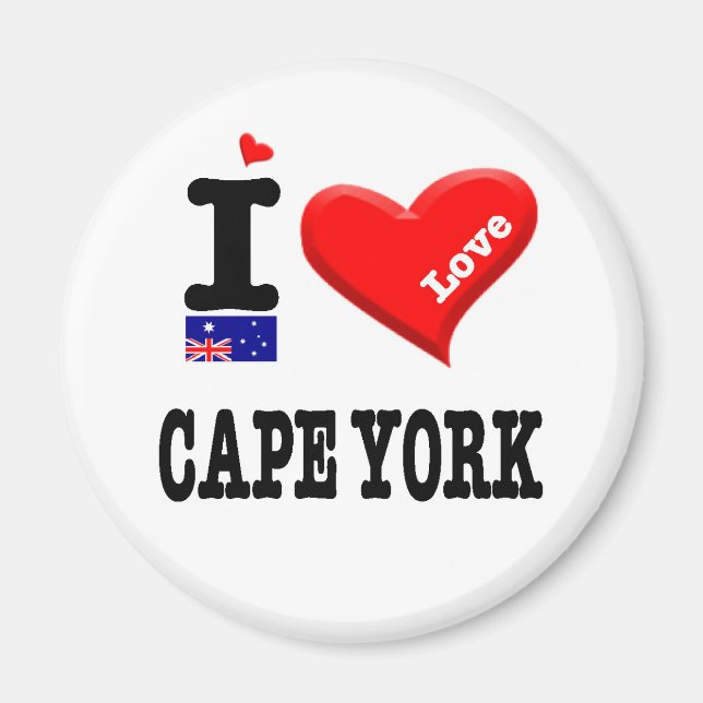 CAPE YORK - I Liebe Magnet (Vorne)