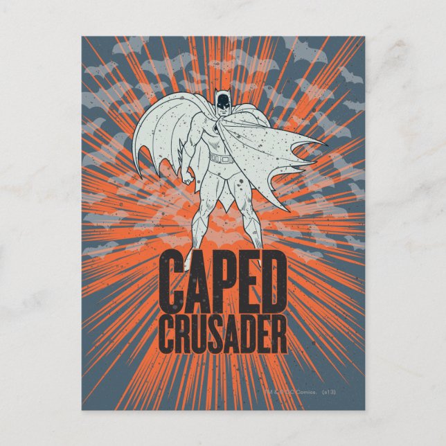 Caped Crusader Graphic Postkarte (Vorderseite)