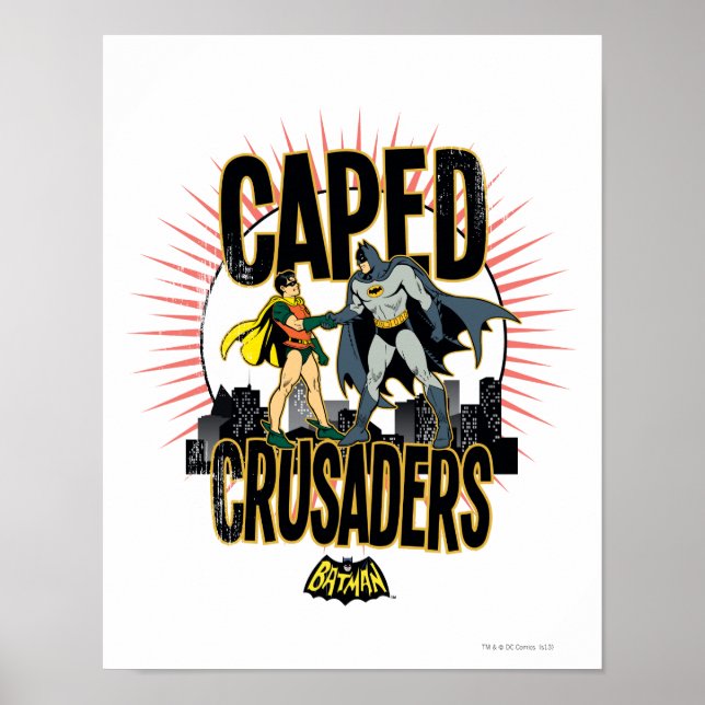 Caped Crusaders Graphic Poster (Vorne)