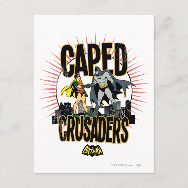 Caped Crusaders Graphic Postkarte (Vorderseite)