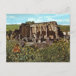 Capernaum, Galiläa, Early Synagoge Postkarte
