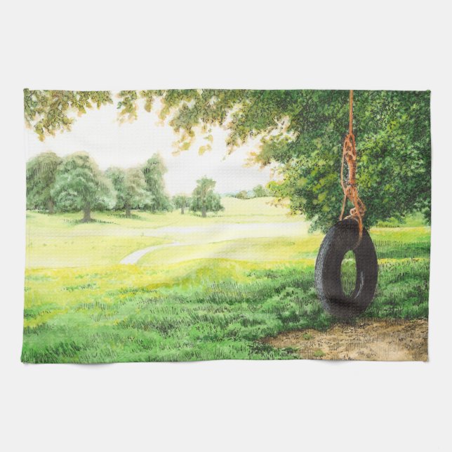 Capernwray Tire Swing - Geschirrtuch (Horizontal)