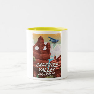 Capertee Valley Australia Reiseplakat Zweifarbige Tasse