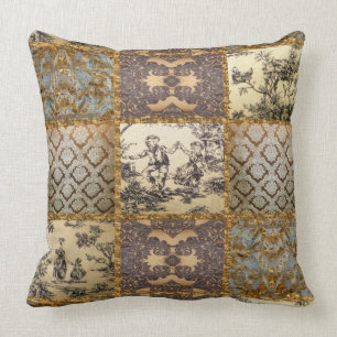 Capetian elegante Steppdecken-Vintages Muster Kissen