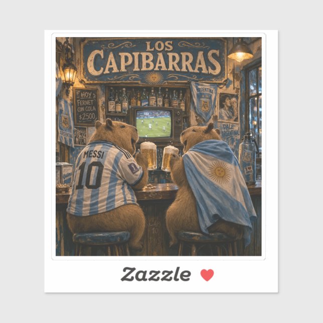 Capibarra Stickers bar ilusión Aufkleber (Blatt)