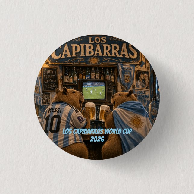 Capibarra Stickers bar ilusión Button (Vorderseite)
