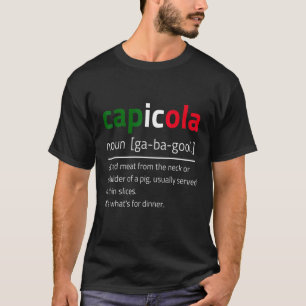 Capicola Gabagool Flag Beschreibung T-Shirt