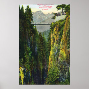 Capilano Canyon Aussicht auf den Berg Poster