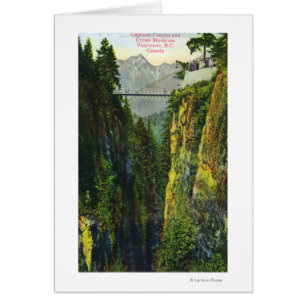 Capilano Schlucht-Ansicht des Kronen-Berges