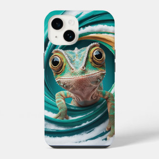 Capinha de Celular Camaleão: Estilo e Proteção  iPhone 14 Hülle