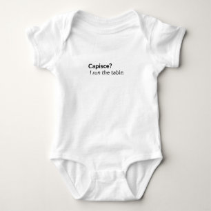 Capisce Baby-Body Lustige italienische Einstellu Baby Strampler