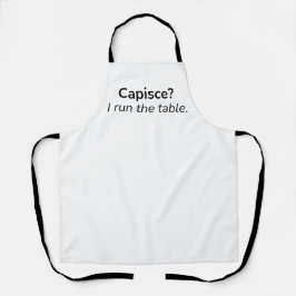 Capisce? Ich leite den Laden. – Küchenschürze Schürze