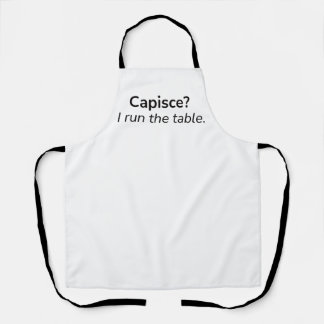 Capisce? Ich leite den Laden. – Küchenschürze Schürze