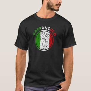 Capisci Vaffanculo Italienische Flaggenhandgestein T-Shirt