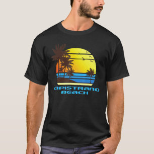 Capistrano Beach Surf Segeln Sunset Palms Ocean Ba T-Shirt