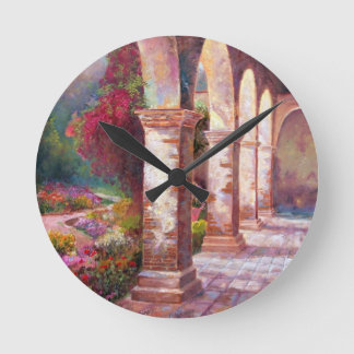 Capistrano Nachmittag Runde Wanduhr