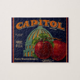 Capital Apple Label Sacramento Puzzle