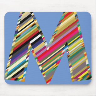 CAPITAL Letter M Multicolored, Mousepad
