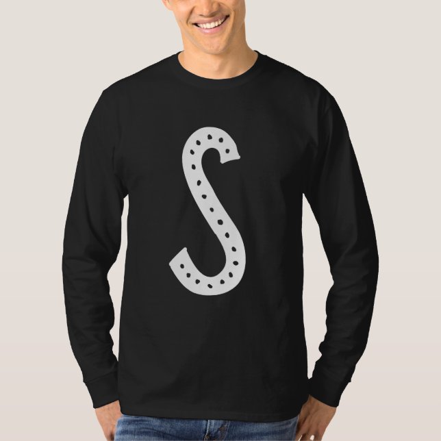 Capital Letter S Monogram Initial Alphabet T-Shirt (Vorderseite)
