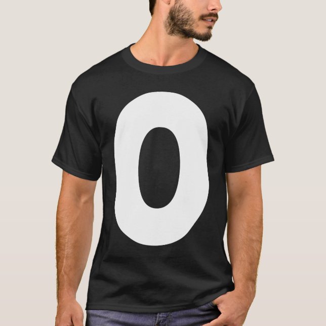 Capital O Bold Alphabet Letter Monogram Uppercase  T-Shirt (Vorderseite)