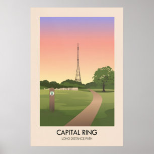 Capital Ring Fernwanderweg Reiseplakat Poster