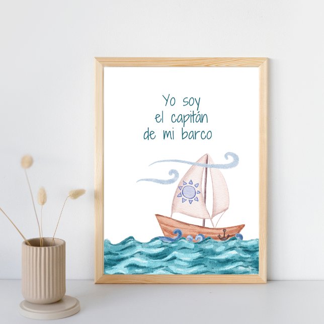 Capitan De Barco Captain Baby Boy Kinderzimmer Wal Poster (Von Creator hochgeladen)
